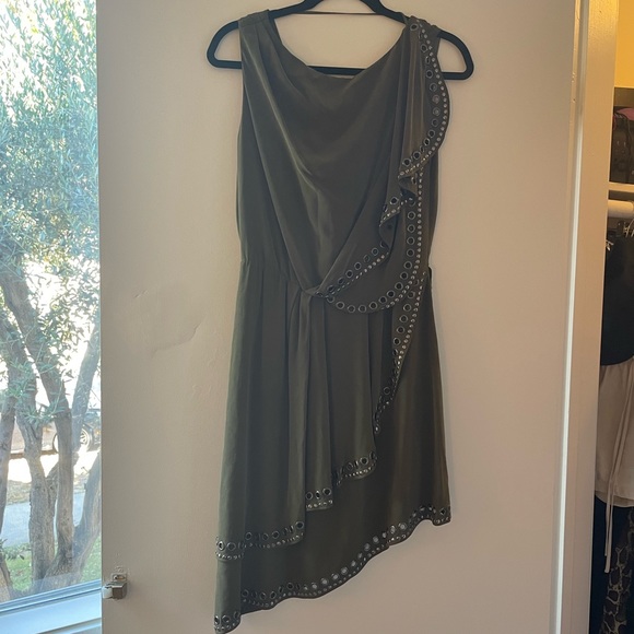 Haute Hippie Asymmetrical Studded Dress, size S - Picture 2 of 5